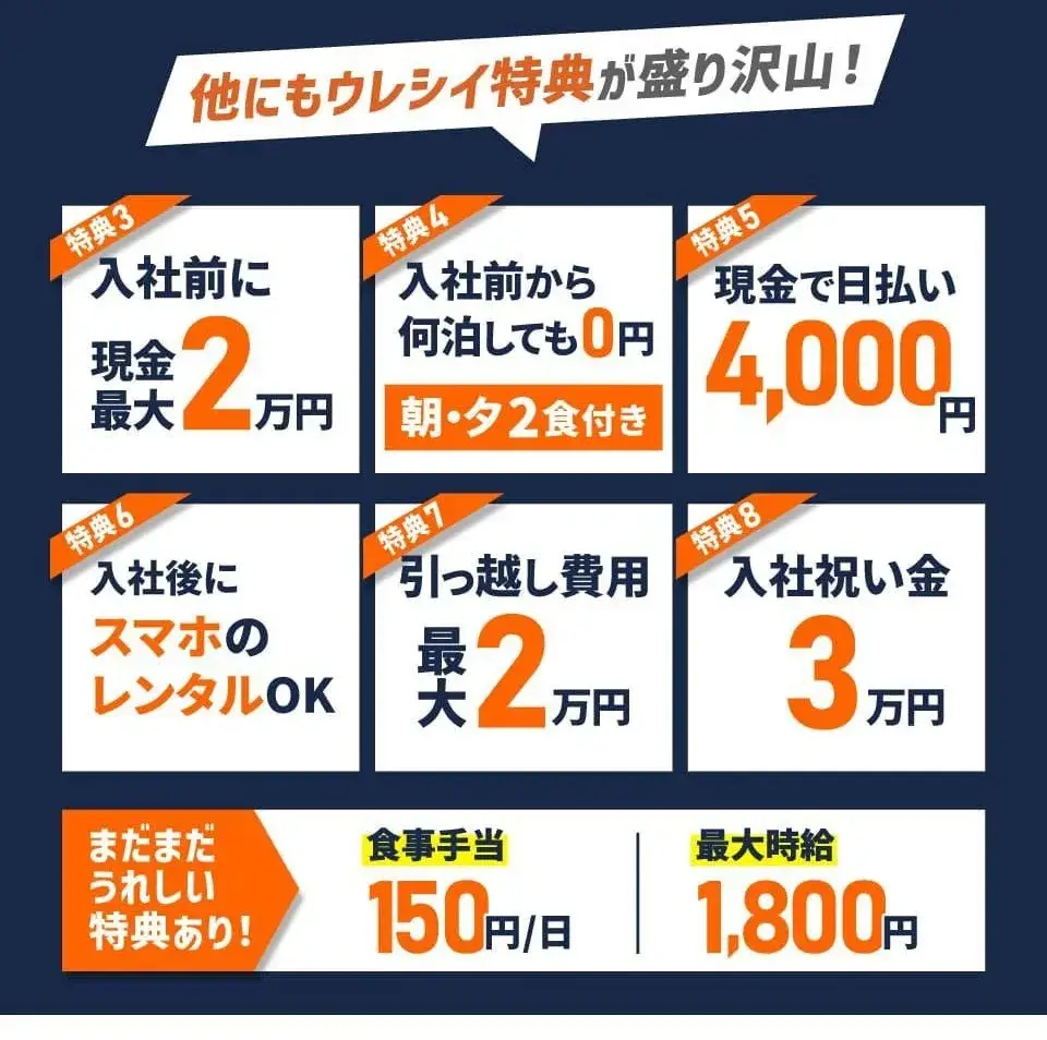 【携帯なし・所持金０円OK！】スマホのレンタルサービスあり◎寮費ずっと全額無料・月収４０万円以上可（6-2）｜株式会社ニッコー